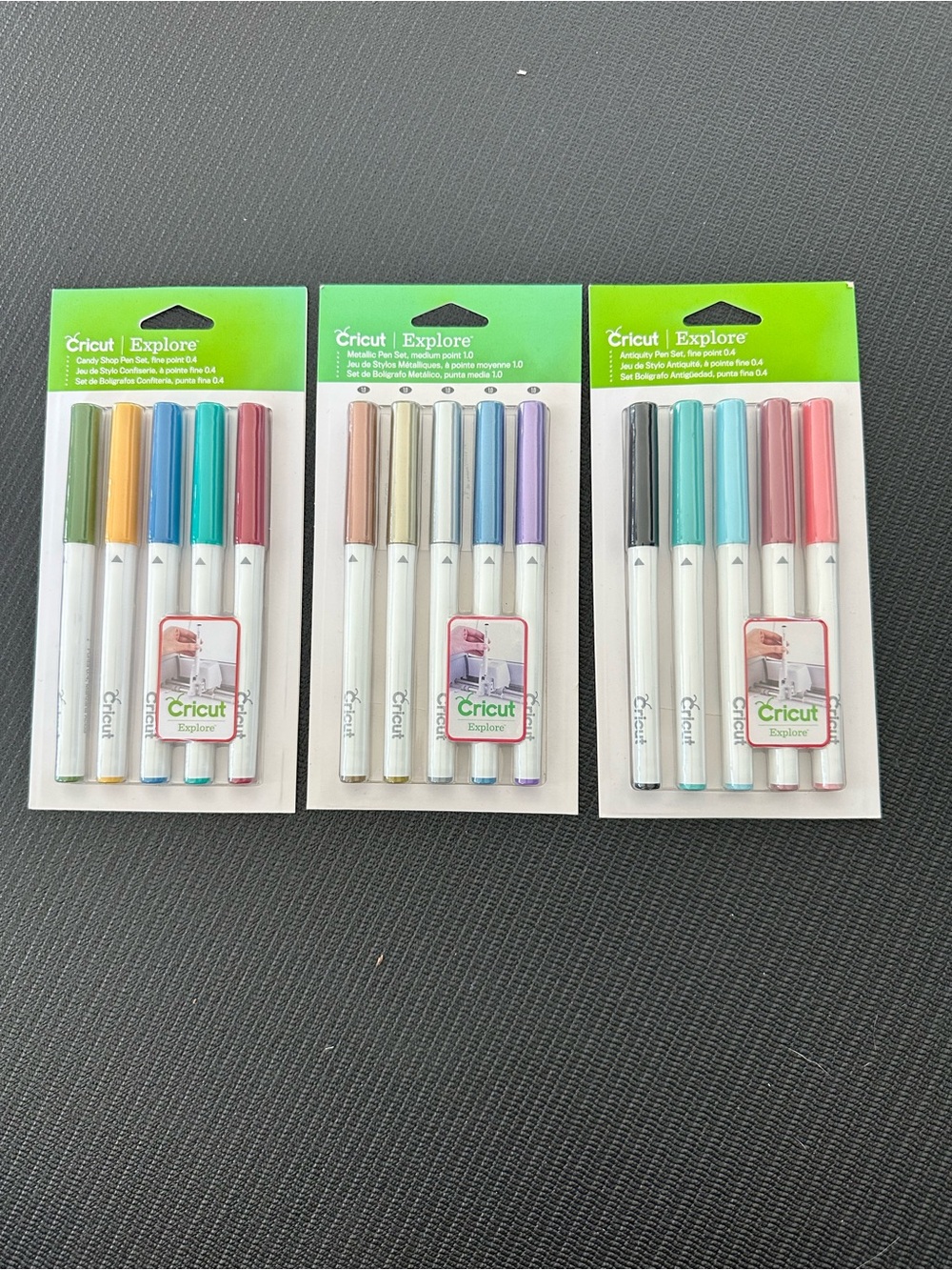 Cricut Explore Candy Shop, Metallic and Antiquity Pen sets - Assorted Colors